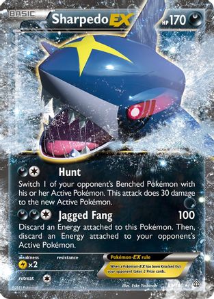 Sharpedo EX 091/160 - Holofoil XY Primal Clash - Ultra Rare