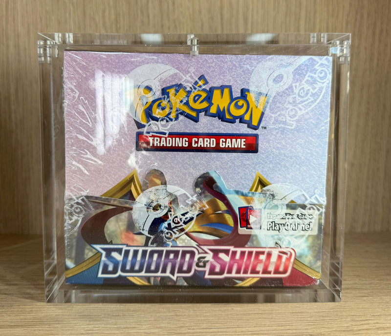 Pokemon TCG: Sword & Shield - Base Set Booster Box w/ Protector Plus Acrylic Case
