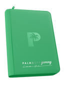 Palms Off Gaming : Collector's Series 4 Pocket Zip Trading Card Binder - GREEN