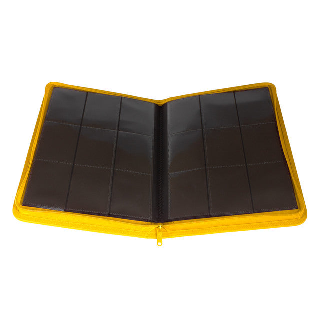 Palms Off Gaming: Collector's Series 9 Pocket Zip Trading Card Binder - YELLOW