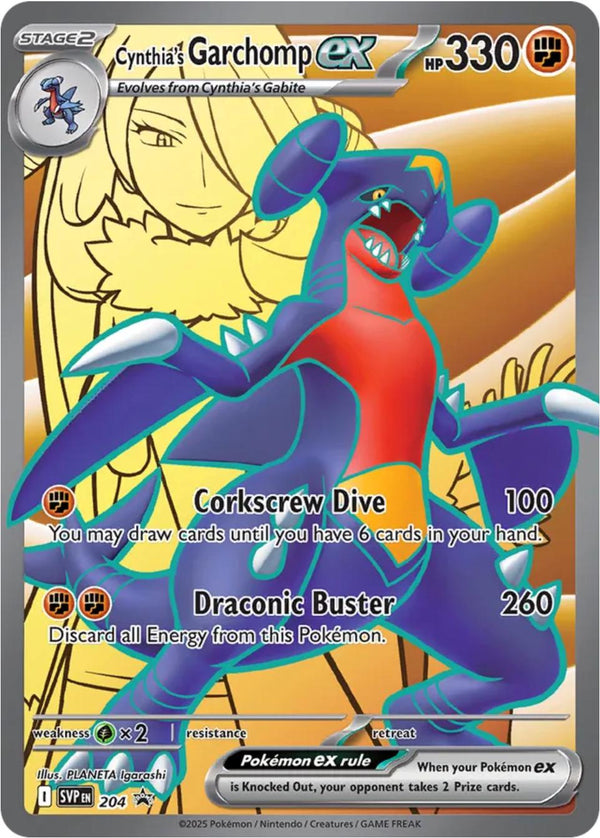 Cynthia's Garchomp ex 204 - Holofoil SV Scarlet & Violet Promo Cards - Promo