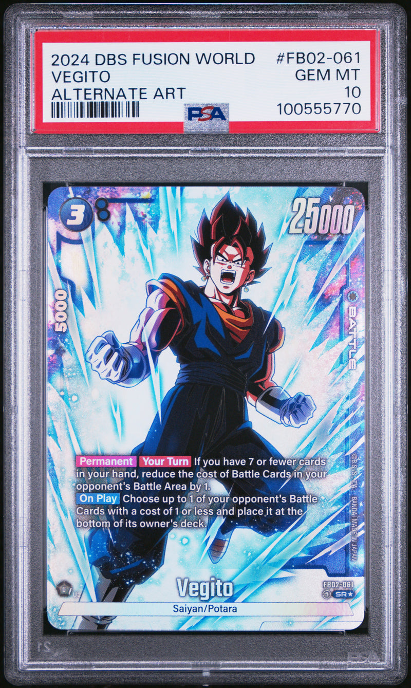 Vegito FB02-061 Alternate Art Dragon Ball Super Card Game Fusion World Blazing A