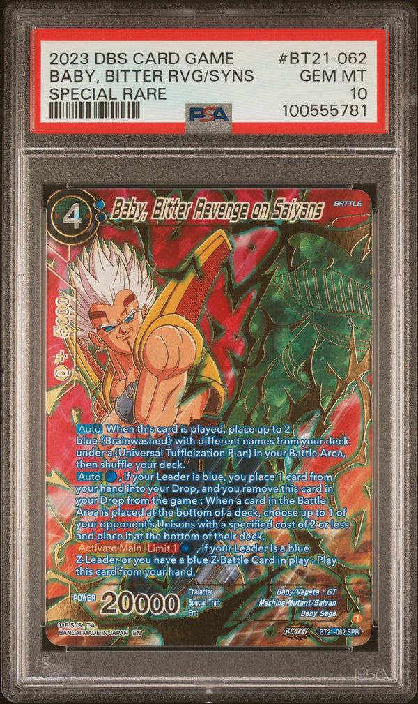 Baby, Bitter Rvg/Syns BT21-062 Special Rare Dragon Ball Super Card Game Series 2