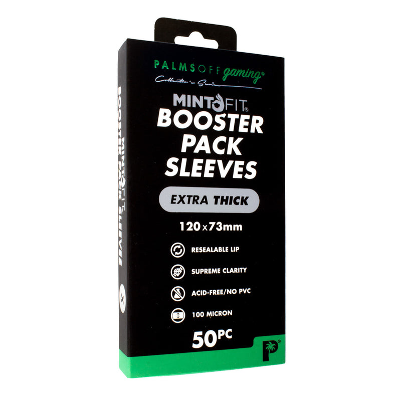 Palms Off Gaming: MintFit Booster Pack Sleeves - Extra Thick 50pc