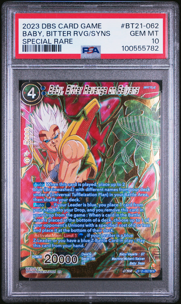 Baby, Bitter Rvg/Syns BT21-062 Special Rare Dragon Ball Super Card Game Series 2
