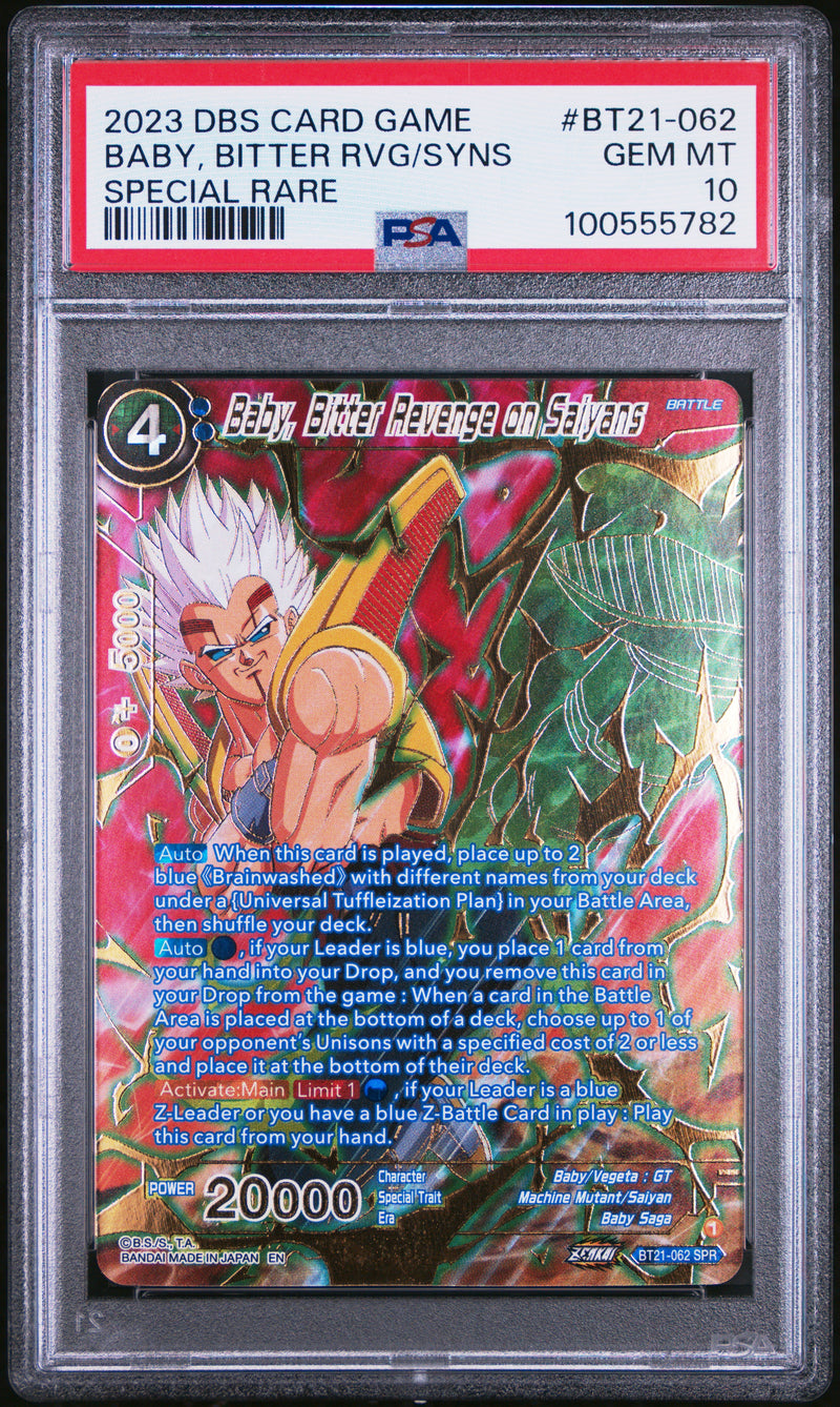 Baby, Bitter Rvg/Syns BT21-062 Special Rare Dragon Ball Super Card Game Series 2