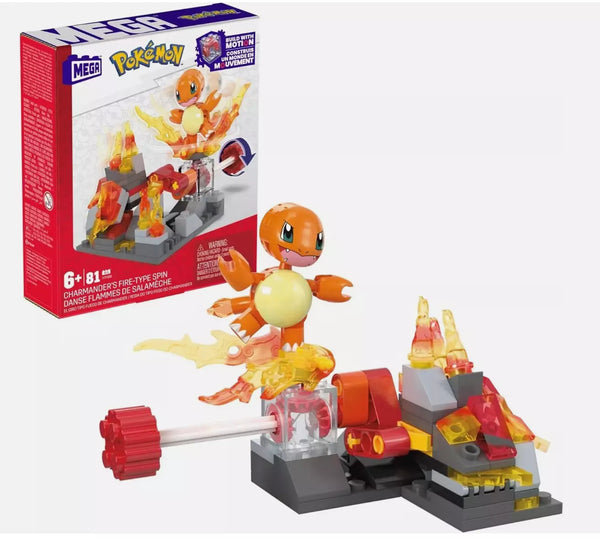Pokemon TCG: Mega Pokemon Builders Charmander's Fire-Type Spin