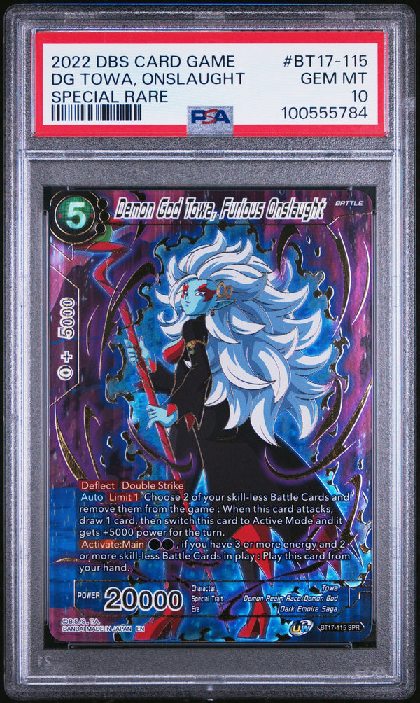 Dg Towa, Onslaught BT17-115 Special Rare Dragon Ball Super Card Game Series 17 U